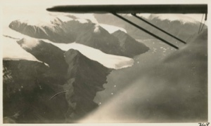 Image of Glaciers from the air; amphibian plane